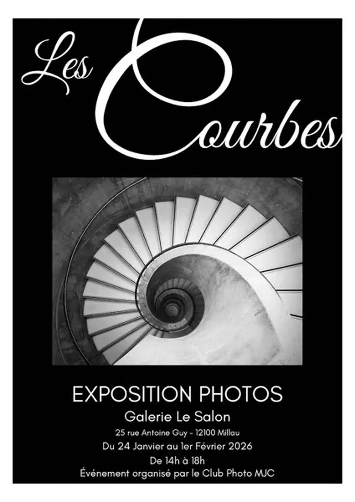 Exposition  Courbes  du club photo de la MJC - Galerie le Salon