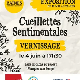 Exposition Cueillettes sentimentales à l'Atelier Médiathèque de Condé-en-Normandie