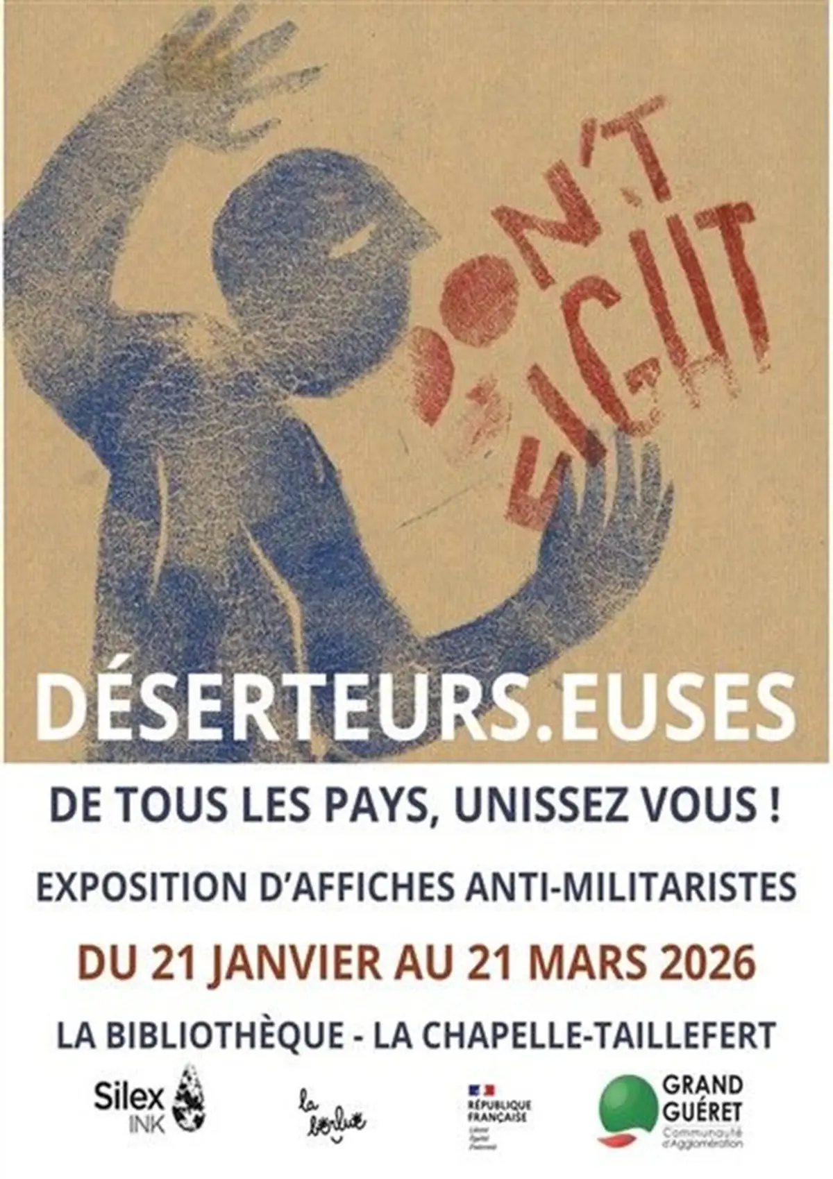Exposition d'affiches anti-militaristes