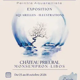 Exposition d'aquarelle et d'illustrations par Christa Bolvin