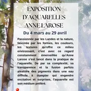 Exposition d'aquarelles d'Anne Larose