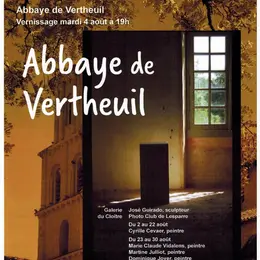 Exposition d'artistes à l'Abbaye de Vertheuil