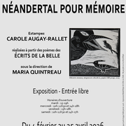 Exposition d'estampes · Néandertal pour mémoire