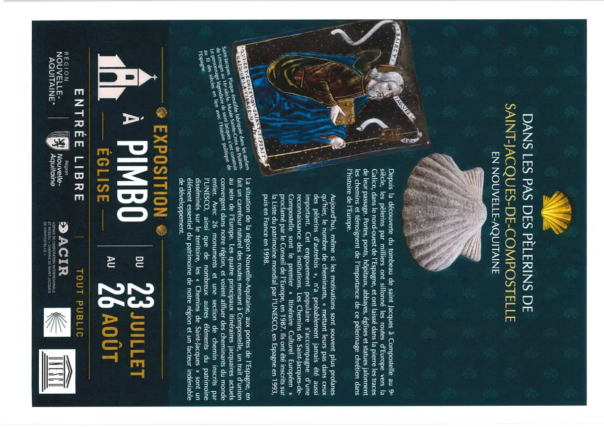 Exposition Dans les pas des pèlerins de St Jacques de Compostelle en Nouvelle Aquitaine
