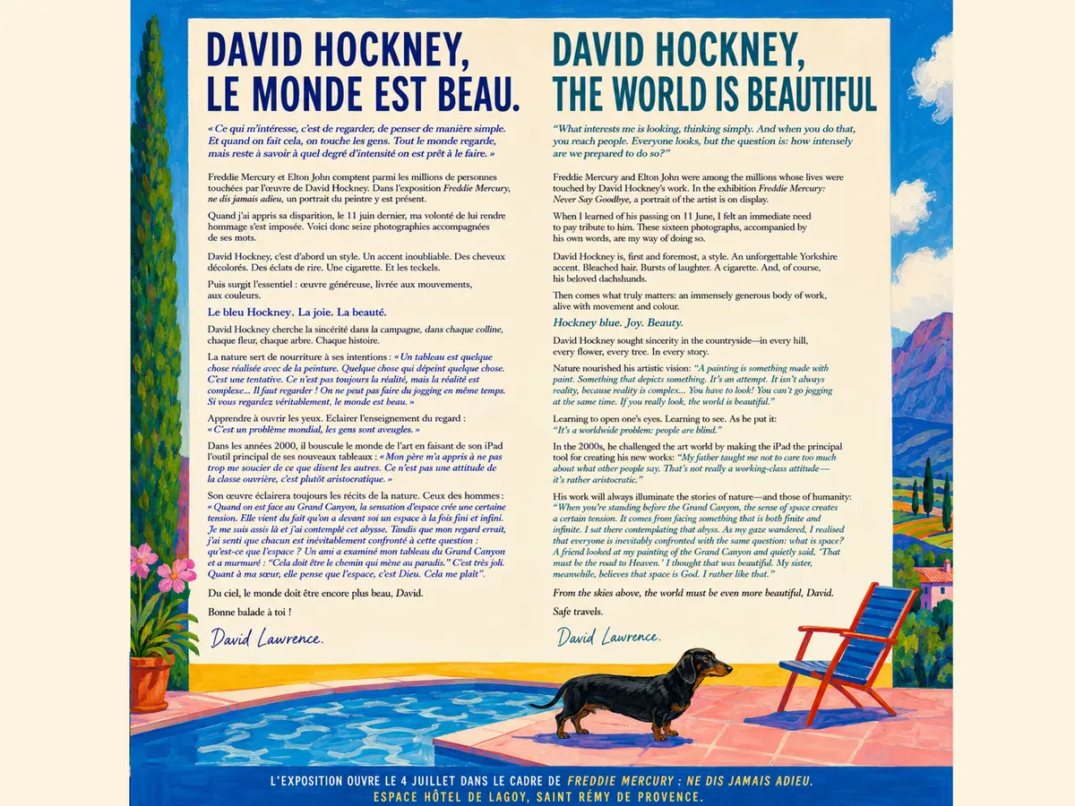 Exposition : David Hockney, le monde est beau