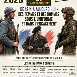 Exposition : De 1914 à aujourd'hui - Des femmes et des hommes sous l'uniforme et dans l'engagement