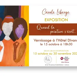 Exposition de Carole Liberge à l'Hôtel Divona