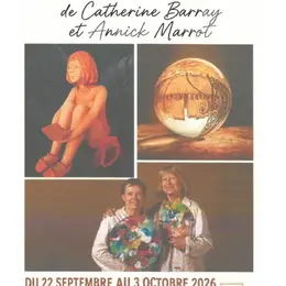 Exposition de Catherine Barray et Annick Marrot à la Galerie d'art la Poissonnerie