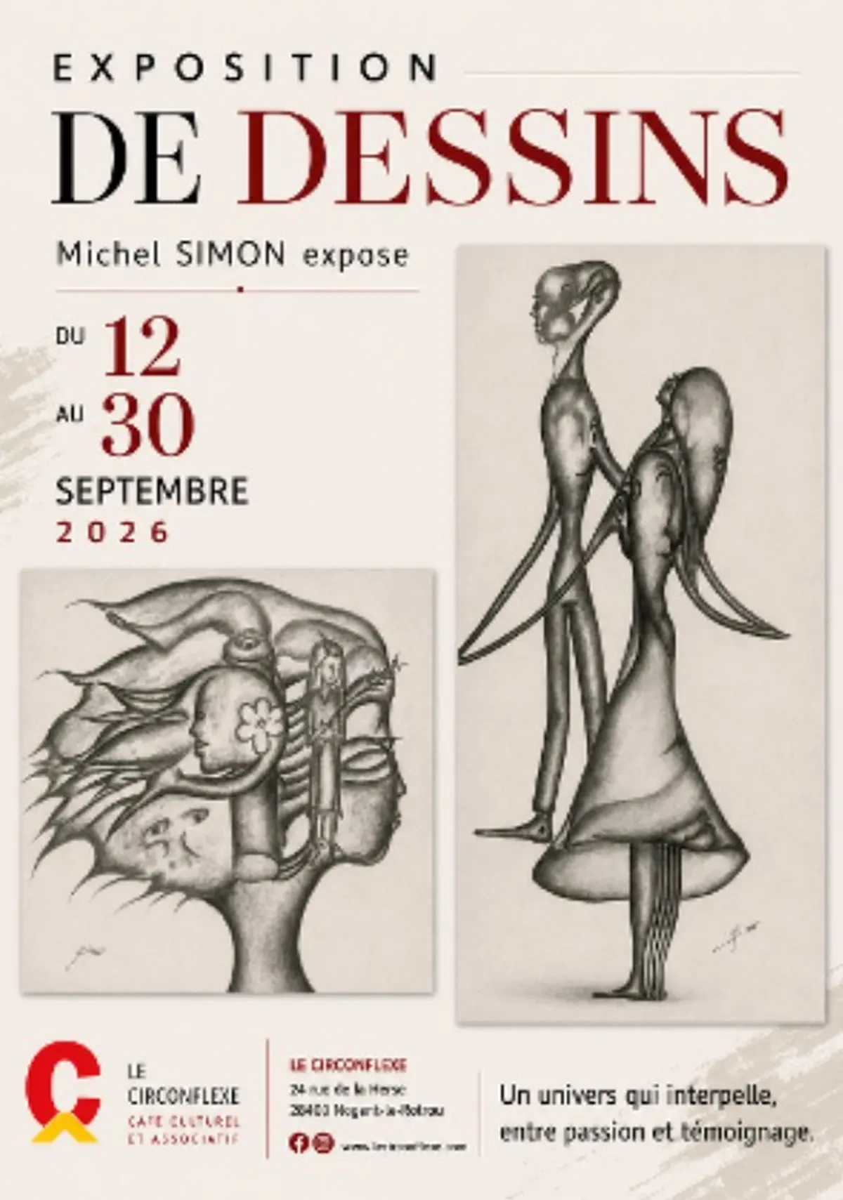 Exposition de dessins au Circonflexe