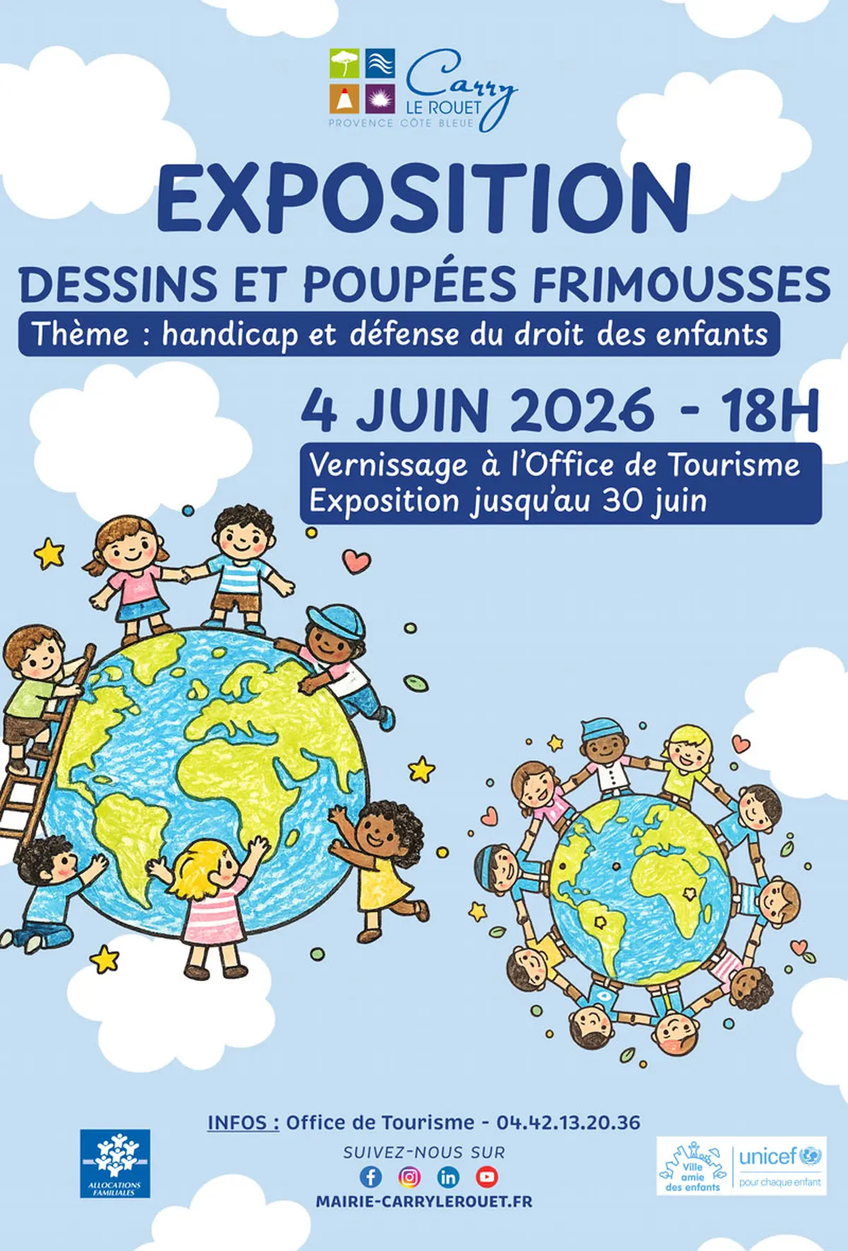 Exposition de dessins et poupées frimousses