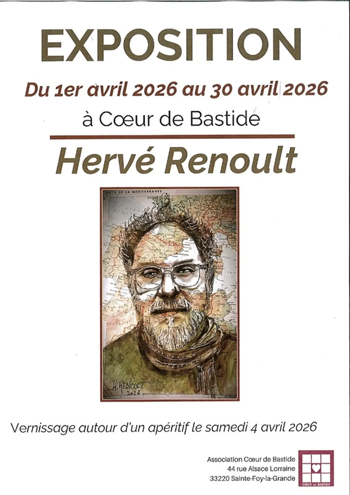 Exposition de Hervé Renoult à Coeur de Bastide