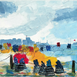 Exposition de Jacques Leblanc : peinture, sculpture