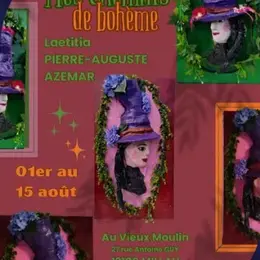 Exposition de Laetitia Pierre-Auguste Azémar  Mes chemins de bohème - Vieux Moulin