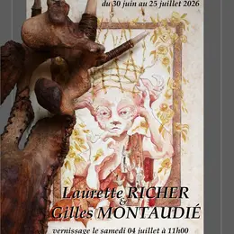 Exposition de Laurette Richer et Gilles Montaudié à l'atelier-galerie William Montaudié
