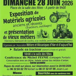 Exposition de matériels agricoles et vieux métiers