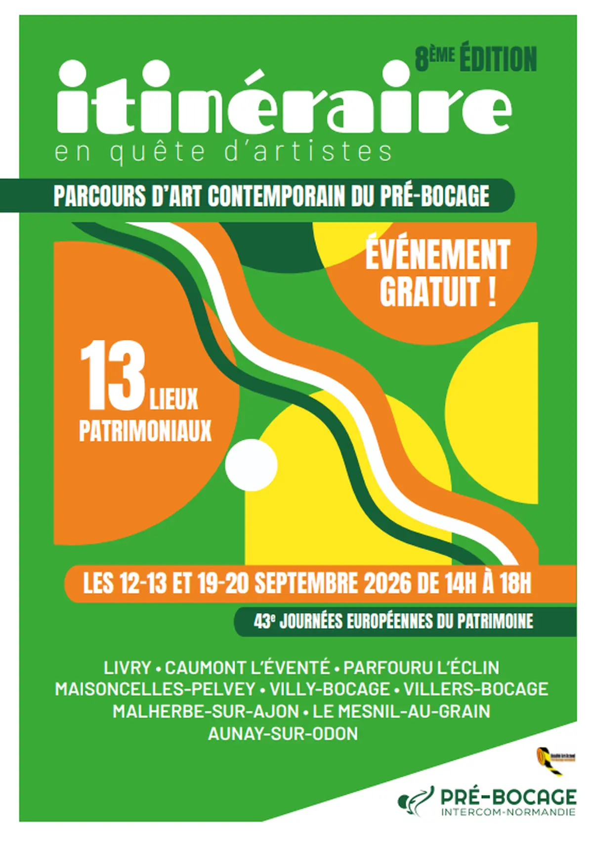 Exposition de Michel Frérot pour Itinéraire en quête d'artiste à Caumont-sur-Aure