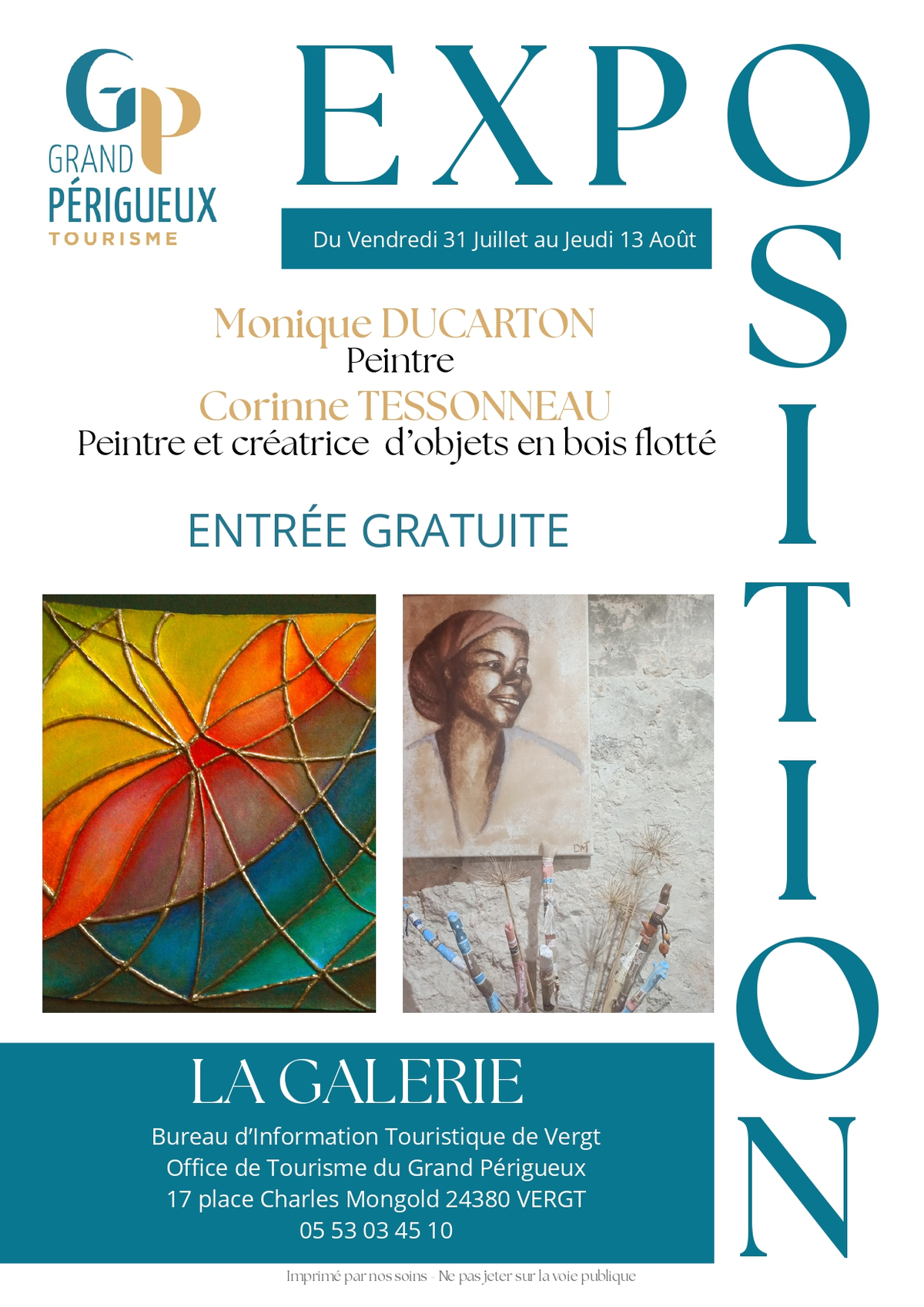 Exposition de Monique DUCARTON, Corinne TESSONNEAU