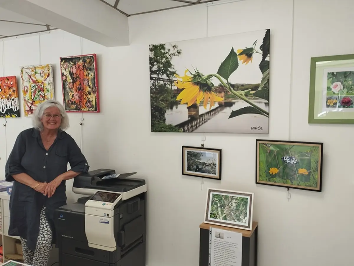 Exposition de Nikôl à l'office de tourisme de Saint Cyprien