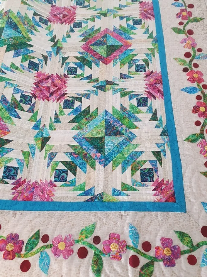 Exposition de patchwork par Patchoulib' de Pineuilh