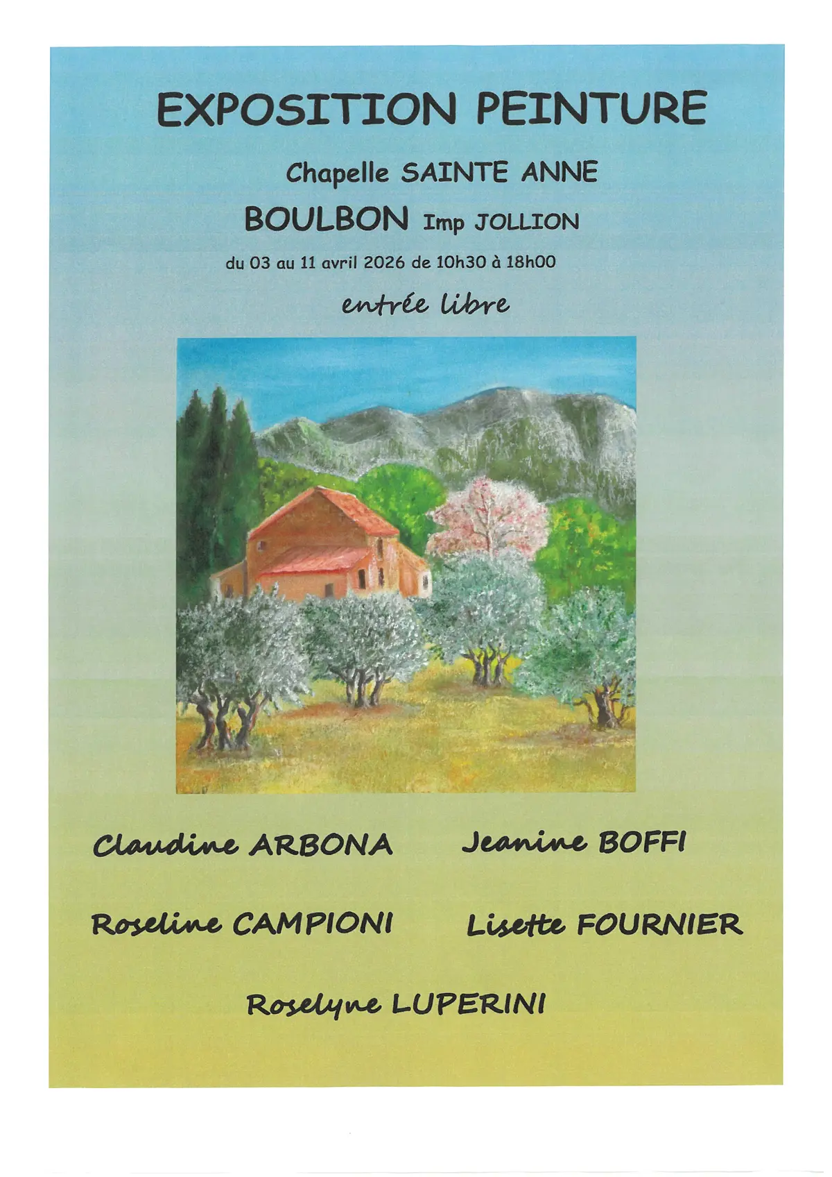 Exposition de peintres amateurs