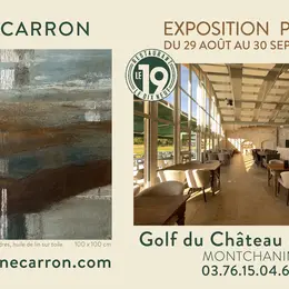 Exposition de peinture d'Hélène Carron au Golf du Château d'Avoise