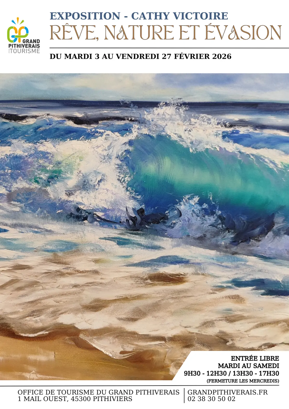 Exposition de peinture de Cathy Victoire