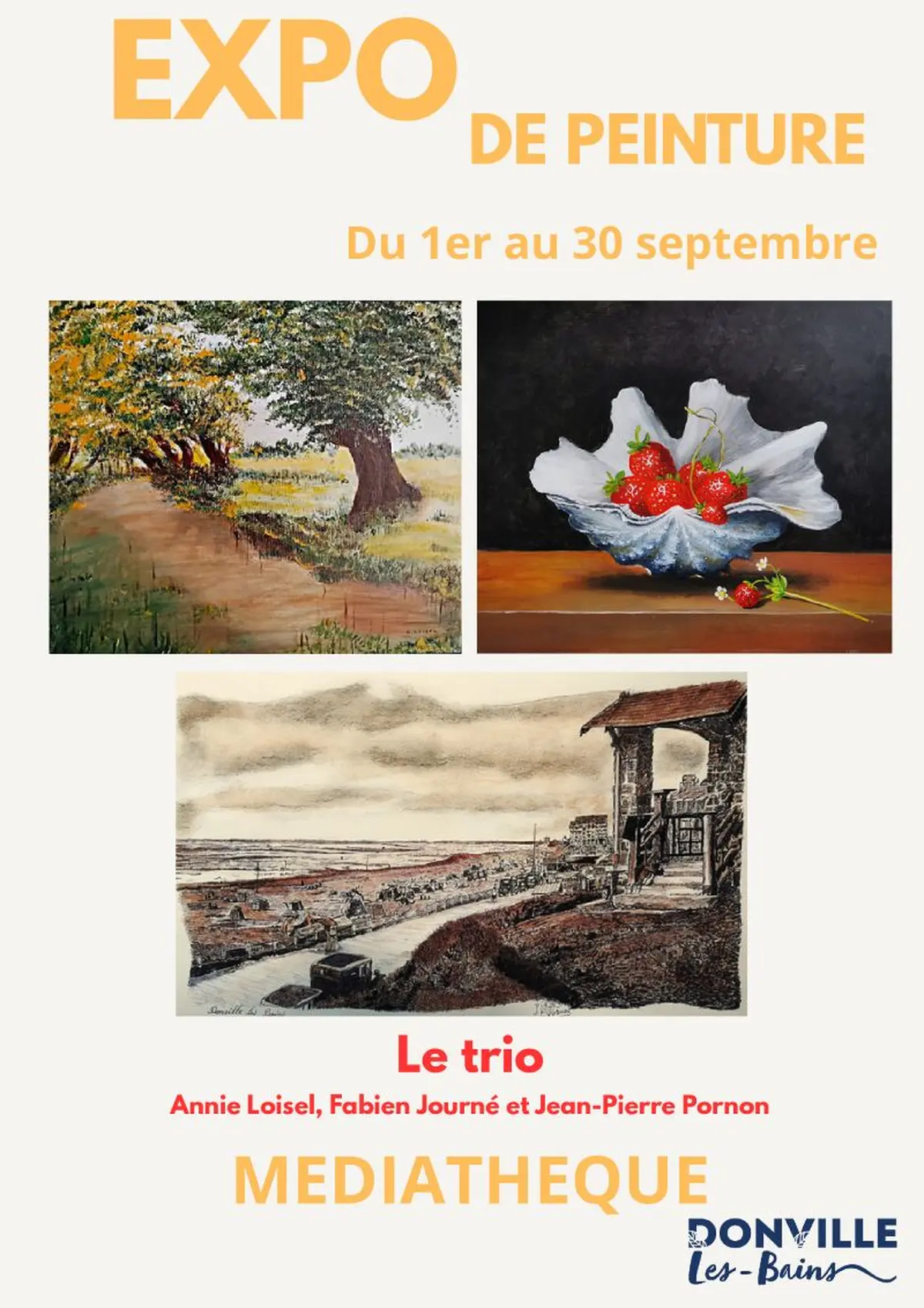 Exposition de peinture Le Trio