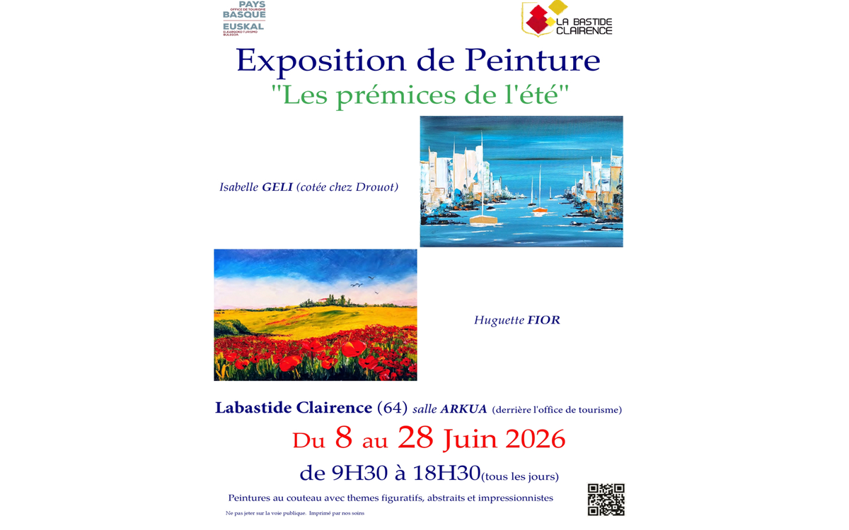 Exposition de peinture,  les prémices de l'été 