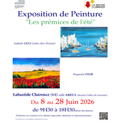Exposition de peinture,  les prémices de l'été 