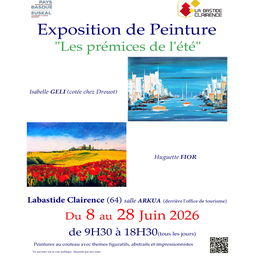 Exposition de peinture,  les prémices de l'été 