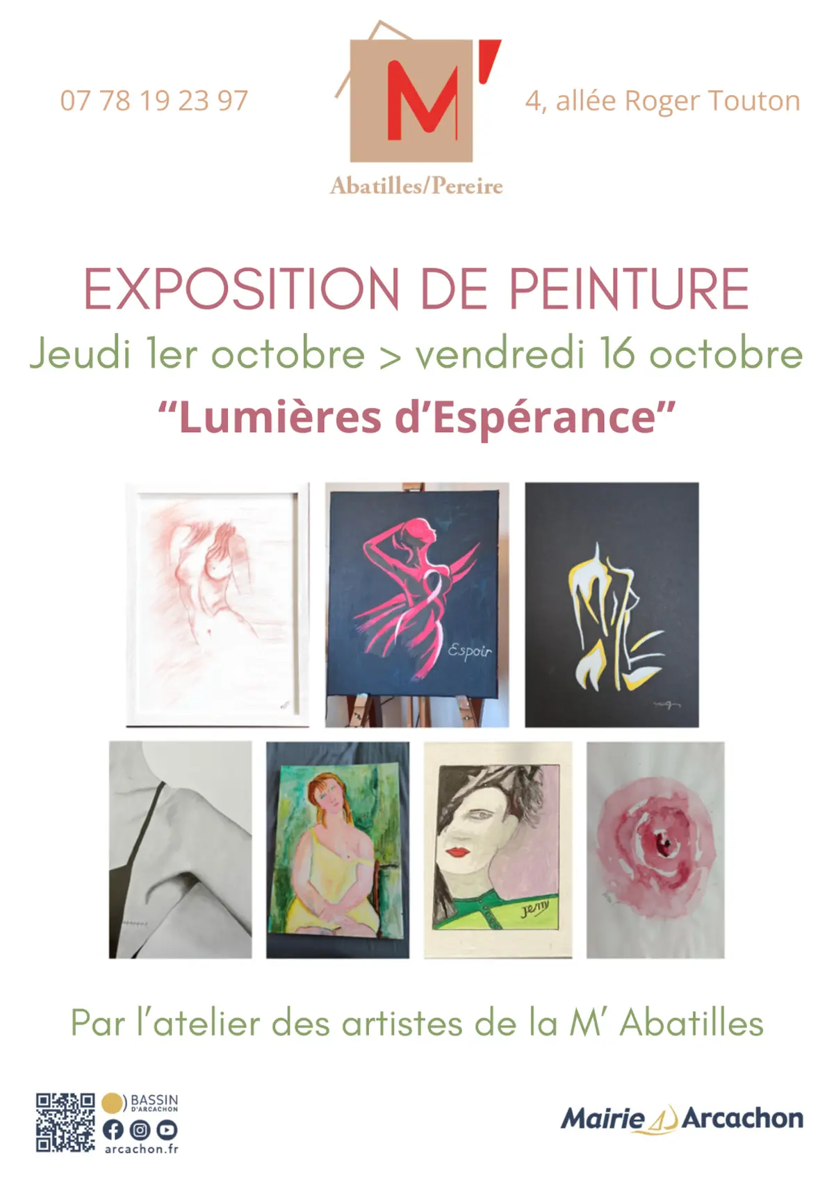 Exposition de peinture Lumières d'Espérance - M' Les Abatilles / Pereire