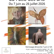 Exposition de peinture, sculpture, pyrogravure au Patio des Arts