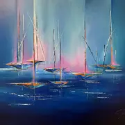 Exposition de peintures à l’acrylique, à l'huile et techniques mixtes