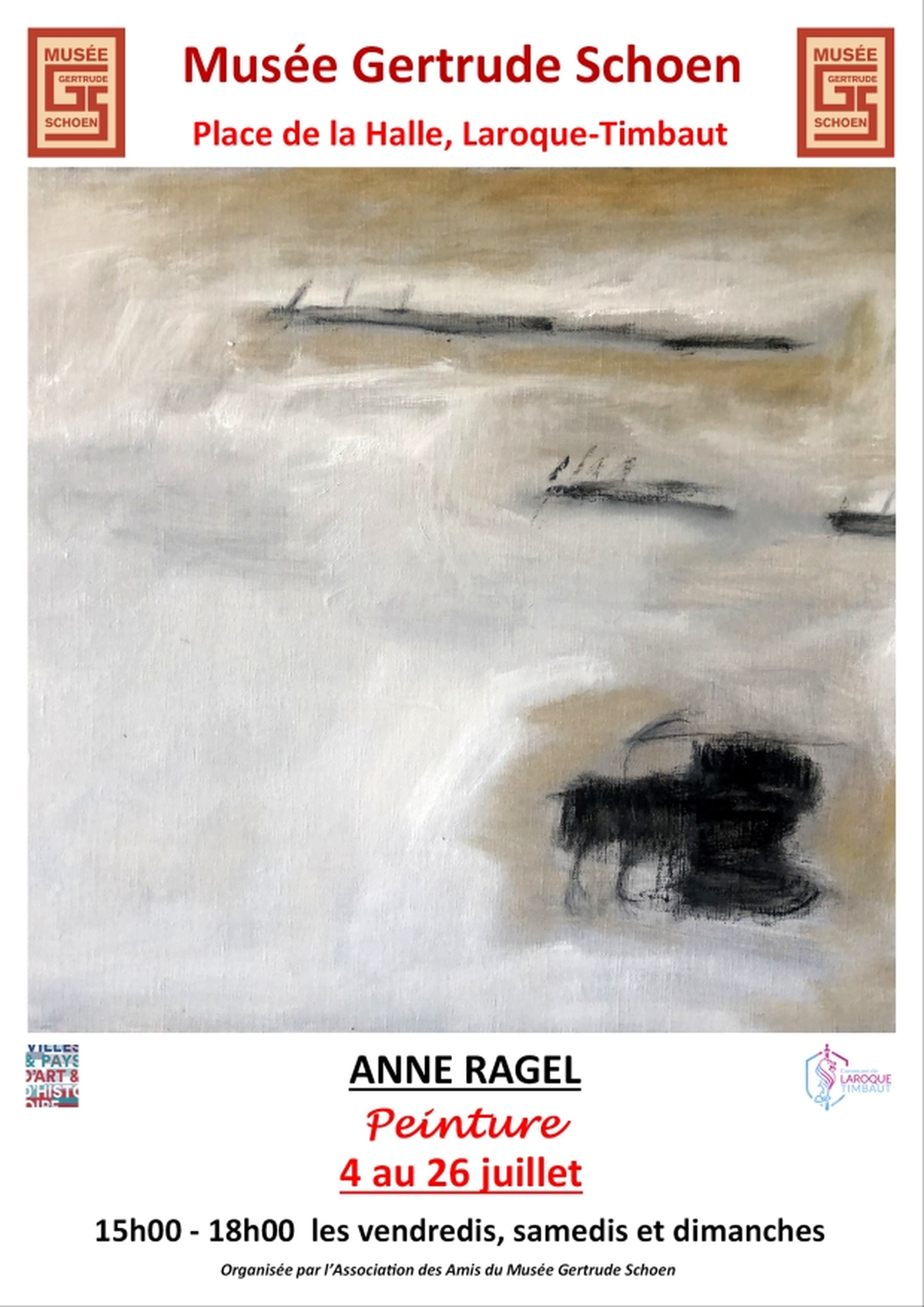 Exposition de peintures d'Anne Ragel au Musée Gertrude Schoen