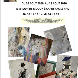 Exposition de peintures de Claudie Goemaere à Capdenac le haut
