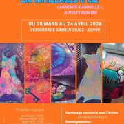 Exposition de peintures de Laurence-Gabrielle L.