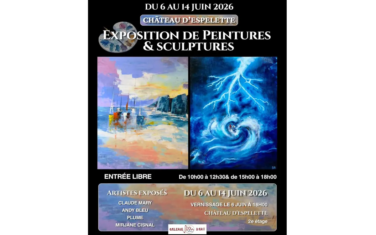 Exposition de peintures et de sculptures