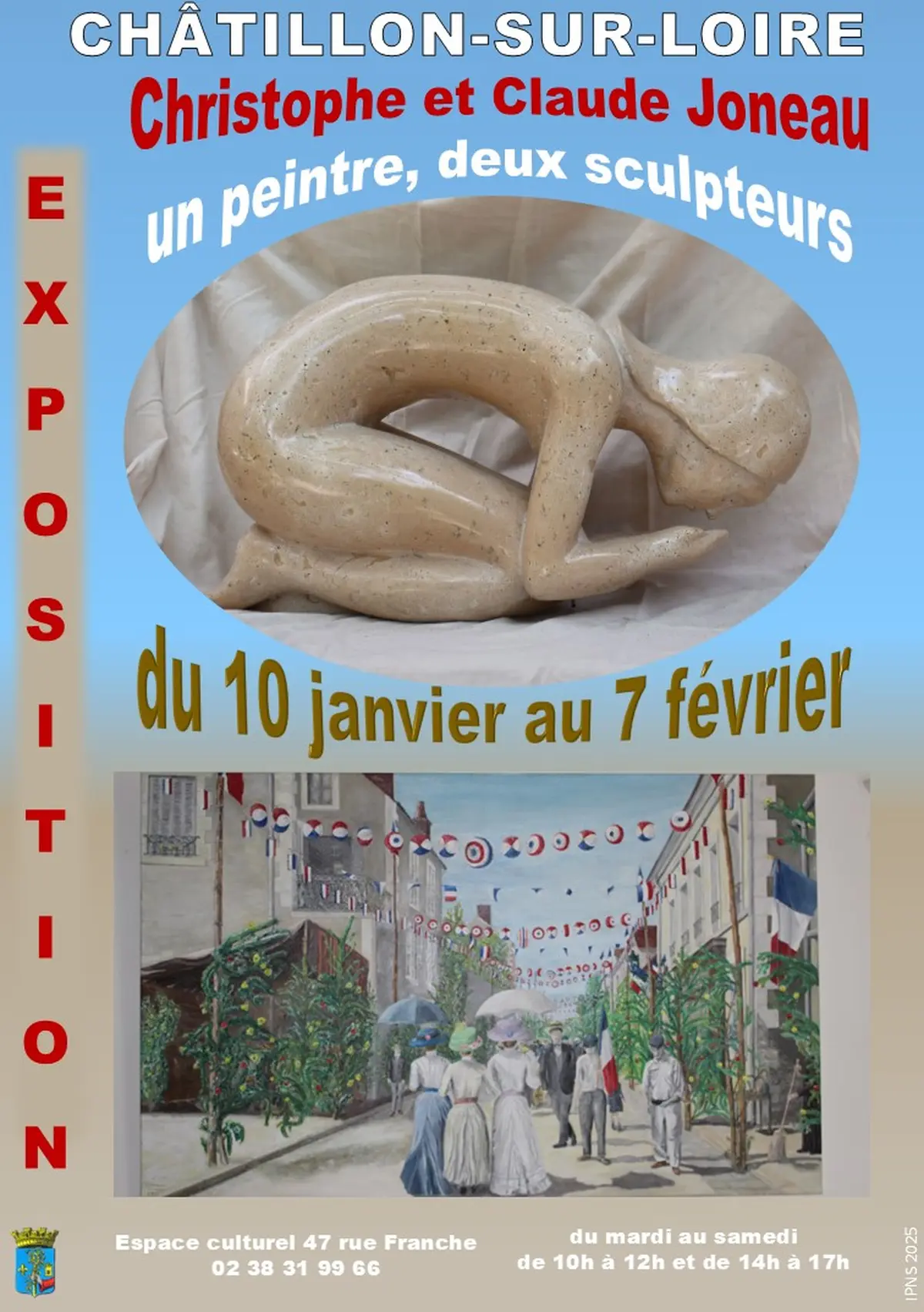 Exposition de peintures et sculptures des frères Joneau
