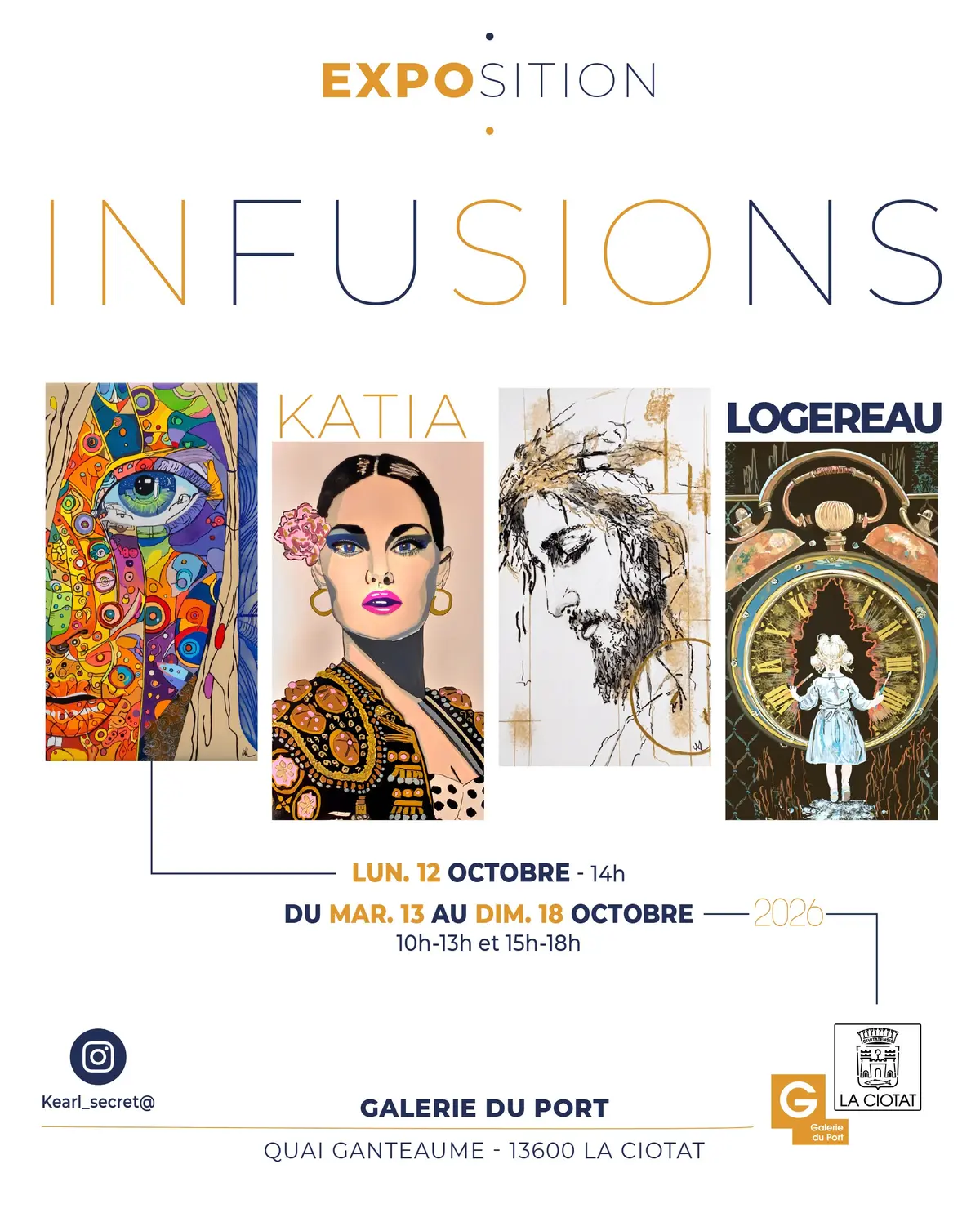 Exposition de peintures Infusions de Katia Logereau