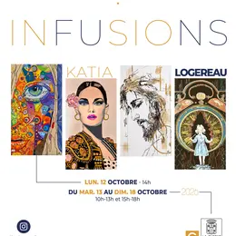 Exposition de peintures Infusions de Katia Logereau