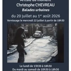 Exposition de peintures par Christophe Chevreau