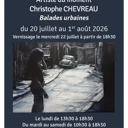 Exposition de peintures par Christophe Chevreau