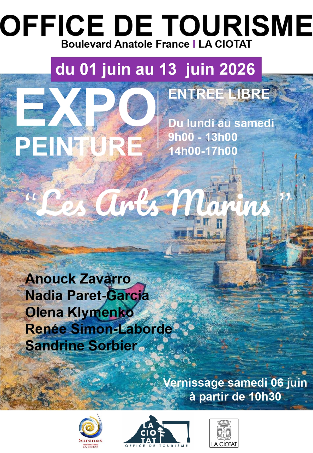Exposition de peintures par l'association Sirènes les arts marins