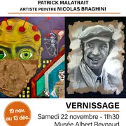Exposition de peintures : Patrick Malatrait et Nicolas Braghini