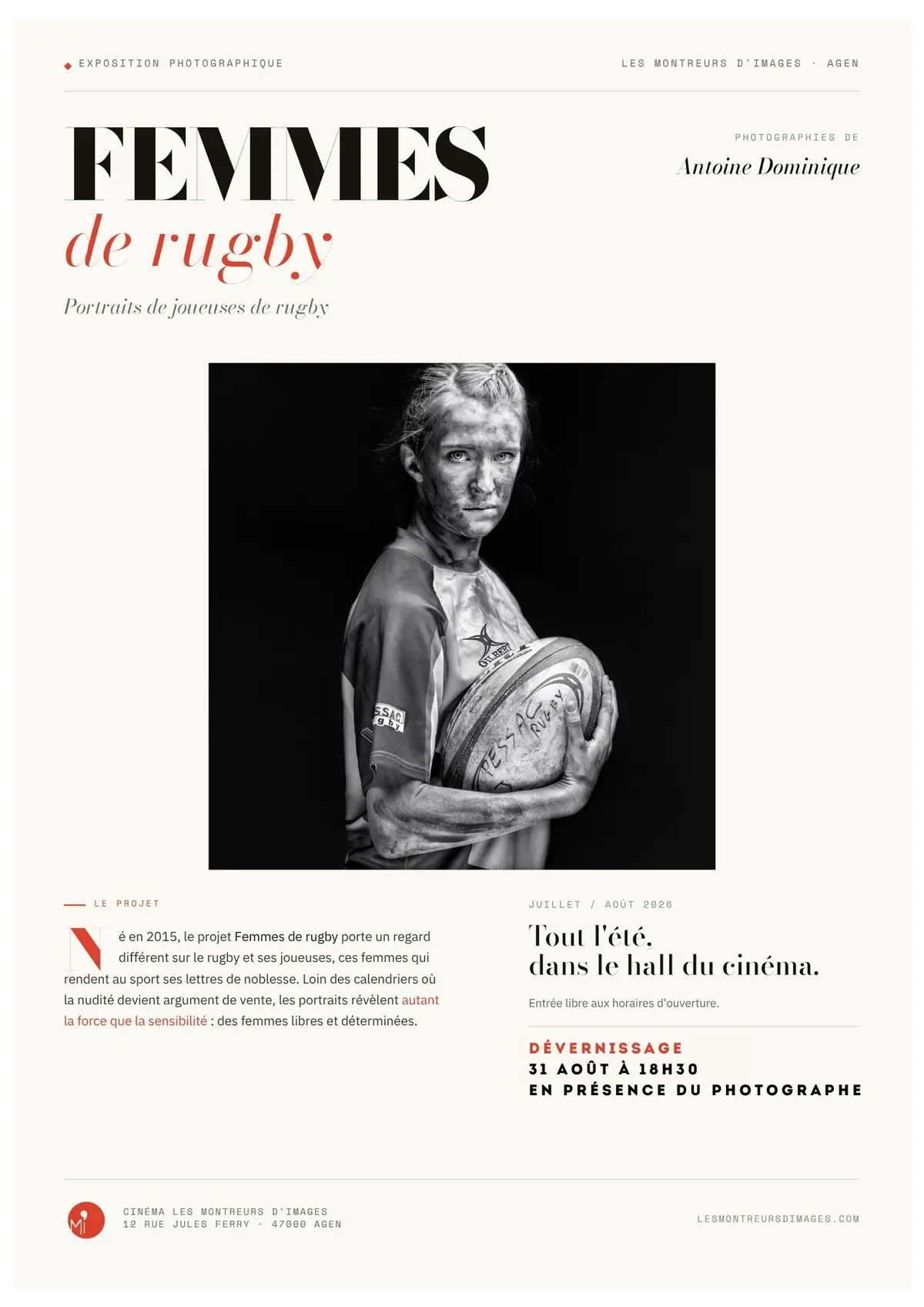 Exposition de photographies : Femmes de rugby