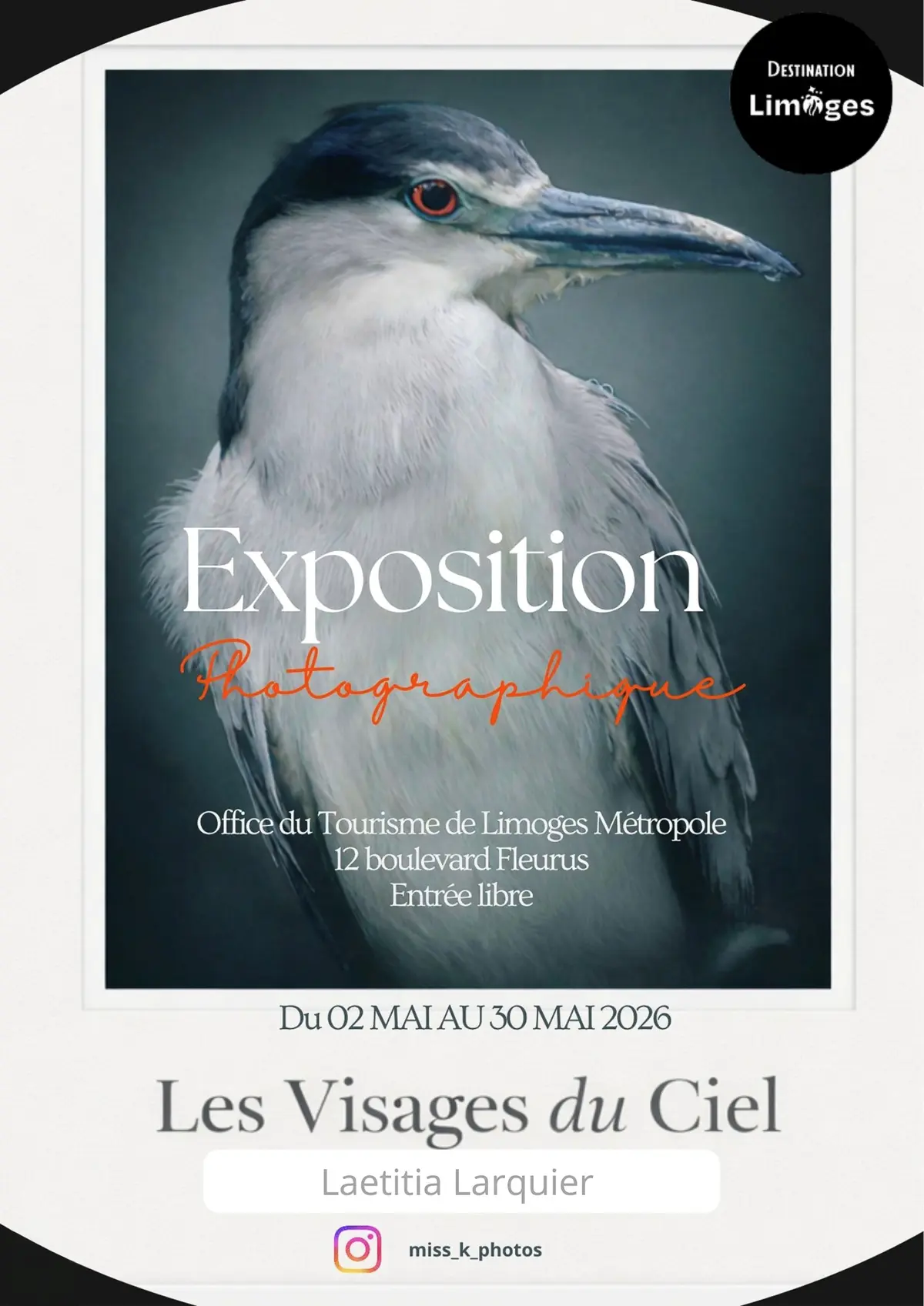 Exposition de photographies - Les Visages du Ciel - Laetitia LARQUIER