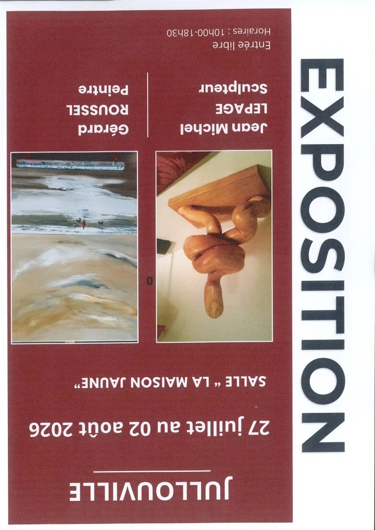 Exposition de sculptures et peintures