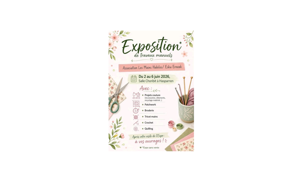 Exposition de travaux manuels