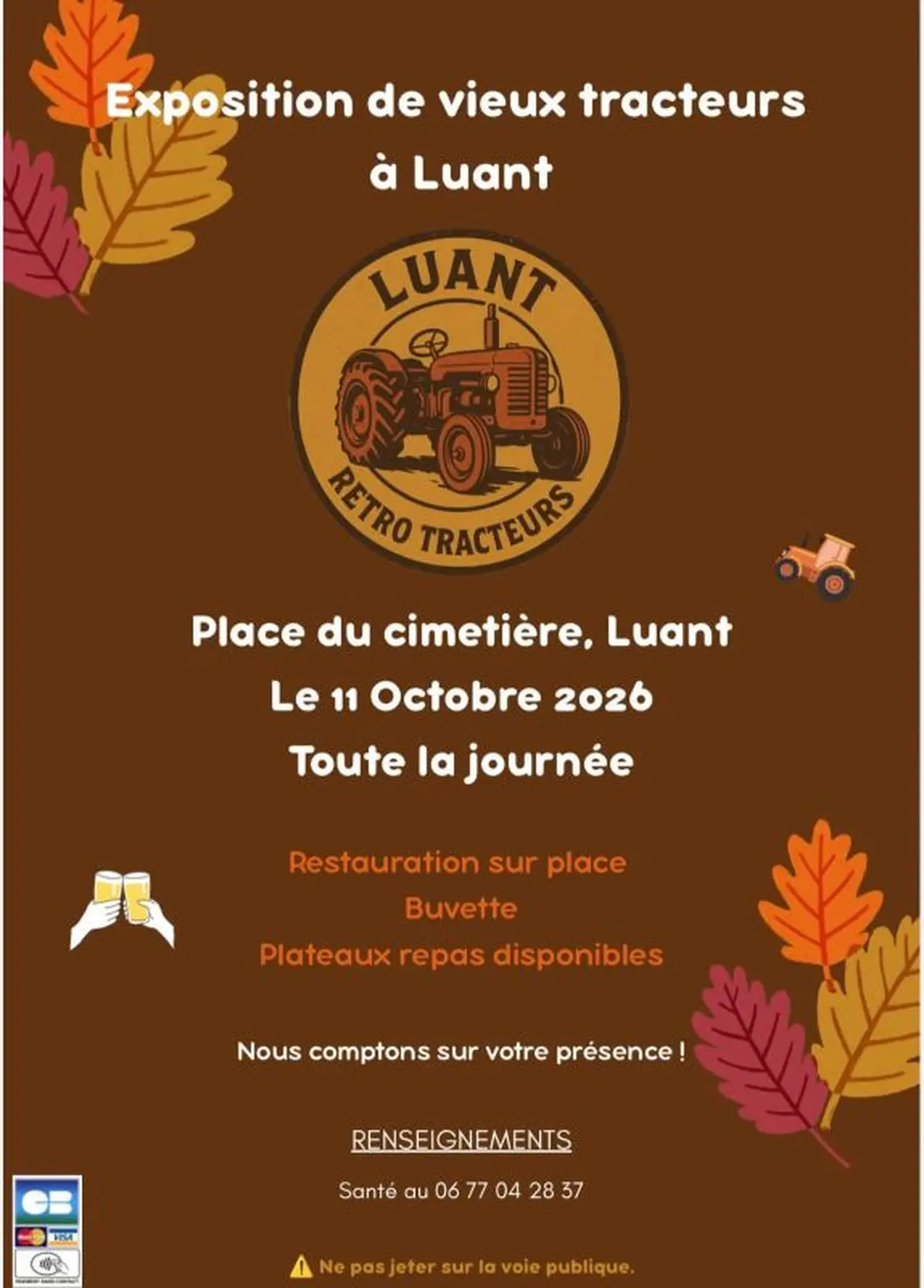 Exposition de vieux tracteurs