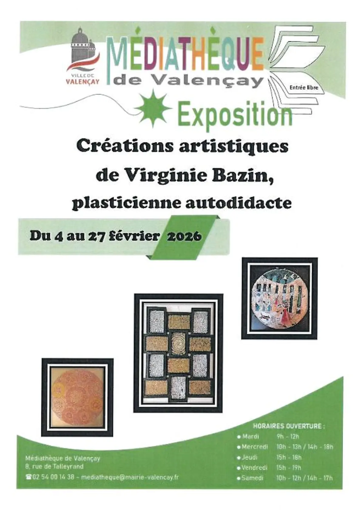 Exposition de Virginie BAZIN.